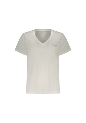 Pepe Jeans White Cotton T-Shirt - XS