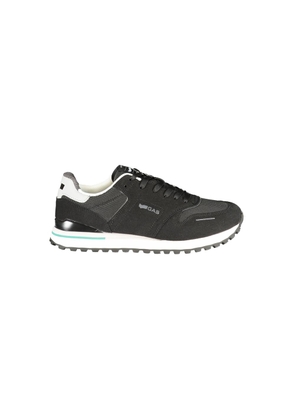Gas Black Polyester Athletic Sneakers - EU40/US7