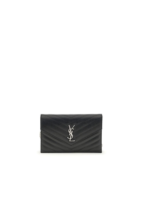Saint Laurent Black Calf Leather Bos Taurus Wallet