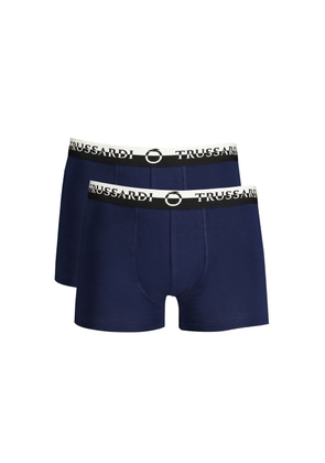 Trussardi Blu Cotton Mens Boxer - M