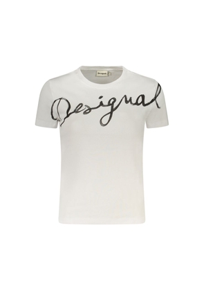 Desigual Bianco Cotton Women T-Shirt - XS