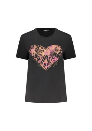 Desigual Black Cotton Women's T-Shirt - XS