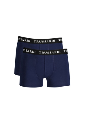 Trussardi Blu Cotton Men's Boxer - M