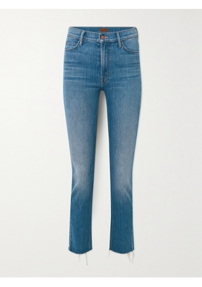 Mother - + Net Sustain The Dazzler Ankle Mid-rise Slim-leg Jeans - Blue - 23,24,25,26,27,28,29,30,31,32