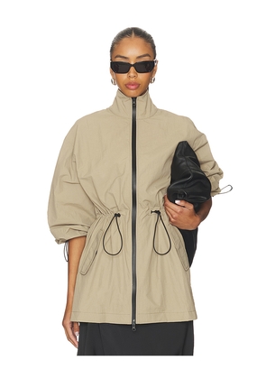 EAVES x Jasmine Tookes Luna Parka in Tan. Size L. Also in S, XL, XS, XXS.
