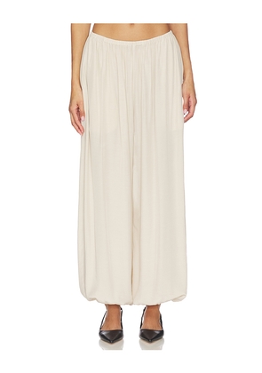 EAVES x Jasmine Tookes Kai Balloon Pant in Beige. Size L. Also in M, S, XL, XS, XXS.