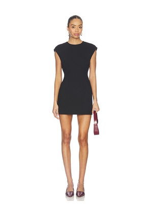 EAVES x Jasmine Tookes Irene Classic Suiting Sculpted Mini Dress in Black. Size L. Also in M, S, XL, XS, XXS.