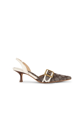 Coach Margot Slingback Pump in White. Size 5.5. Also in 6, 6.5, 7, 7.5, 8, 9, 9.5.