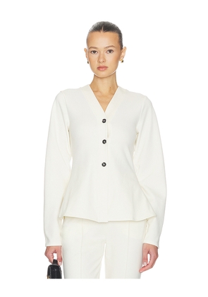 ALIGNE Azalea Jersey Cardigan in White. Size 0. Also in 10, 12, 2, 4, 6, 8.