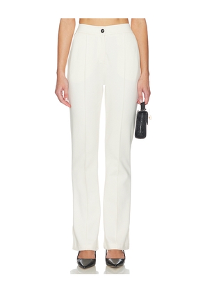 ALIGNE Justin Pintuck Jersey Trouser in White. Size 0. Also in 10, 2, 4, 6, 8.