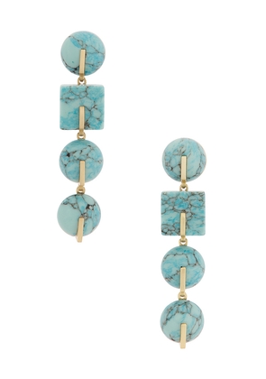 Cult Gaia Laguna Earring in Teal.