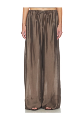 Entire Studios Vento Wide Leg Pant in Brown. Size L. Also in M, S, XS.