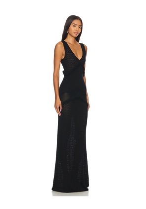 House of Harlow 1960 Mags Maxi Dress in Black. Size L. Also in XS, S, M, XXS, XL.