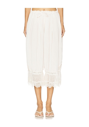 Free People x Intimately FP Forever Young Pant In White Alyssum in Ivory. Size M. Also in XL.