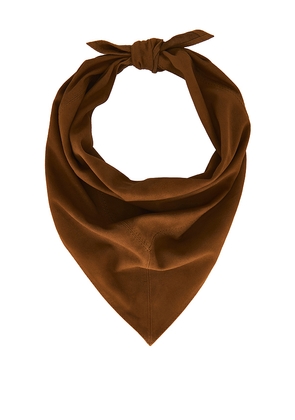 HERSKIND Suede Bandana in Man made laether with silver-tone metal hardware.