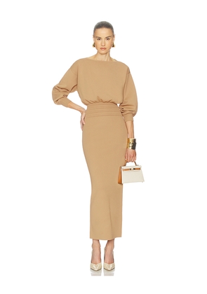 Helsa Hildie Maxi Dress in Tan. Size M. Also in L, S.