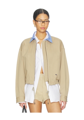 HOMMEgirls Parachute Jacket in Tan. Size L. Also in M, S.
