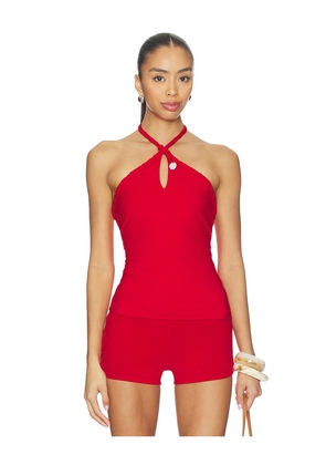 Geel Carly Top in Red. Size L. Also in M, S, XL, XS.