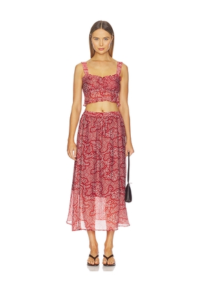 HEARTLOOM Emma Set in Rust. Size L. Also in M, S, XL, XS.