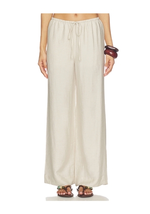 HEARTLOOM Catalina Pant in Beige. Size L. Also in M, S, XL, XS.