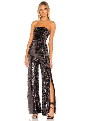 Lovers and Friends Ryland Jumpsuit in Metallic Silver. Size S. Also in XXS.