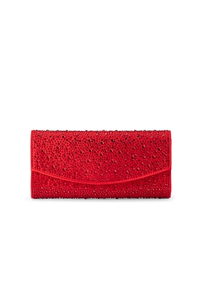 olga berg Emma Crystal Clutch in Red.