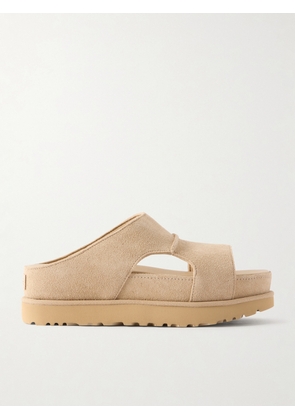 UGG - Goldenstar Hi Cutout Slide Suede Flats - Brown - US5,US6,US7,US8,US9,US10,US11
