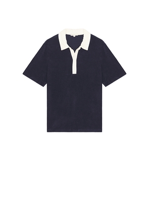 onia Oversized Towel Terry Polo in Navy. Size M. Also in S.