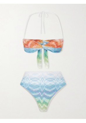 Missoni - Striped Crochet-knit Triangle Bikini - Multi - IT36,IT38,IT40,IT42,IT44,IT46,IT48