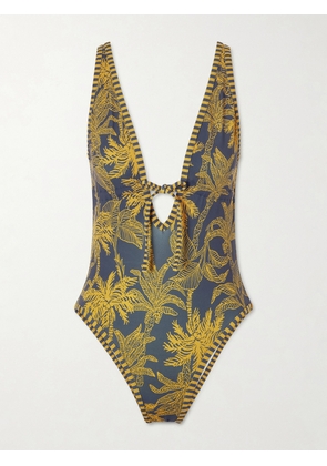 Eres - Destination Printed Swimsuit - Blue - FR 36,FR 38,FR 40,FR 42,FR 44