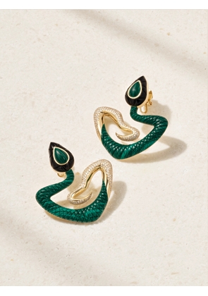 L’Atelier Nawbar - Bond Street Boa 18-karat Gold Multi-stone Earrings - One size