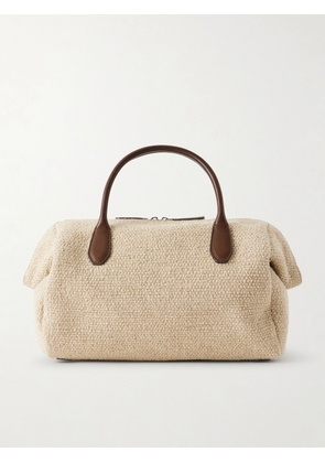 The Row - Faye Leather-trimmed Canvas Tote - Neutrals - One size