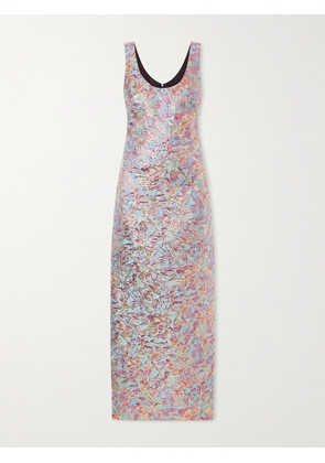 Dries Van Noten - Brocade Maxi Dress - Blue - FR 34,FR 36,FR 38,FR 40,FR 42