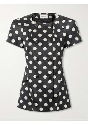 Dries Van Noten - Bonny Polka-dot Jacquard Jacket - Black - FR 34,FR 36,FR 38,FR 40,FR 42,FR 44