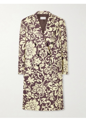 Dries Van Noten - Rosea Oversized Double-breasted Jacquard Coat - Off-white - x small,small,medium,large