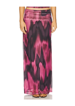 MADISON THE LABEL Marah Maxi Skirt in Rose. Size XL. Also in M, XS.