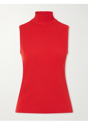 LOEWE - Ribbed-knit Turtleneck Top - Red - x small,small,medium,large