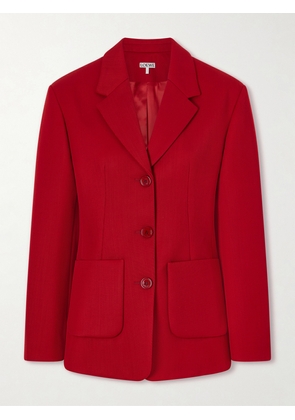 LOEWE - Wool-blend Blazer - Red - FR 34,FR 36,FR 38,FR 40,FR 42