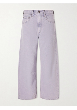 AGOLDE - Low Curve Crop High-rise Wide-leg Jeans - Purple - 23,24,25,26,27,28,29,30,31,32