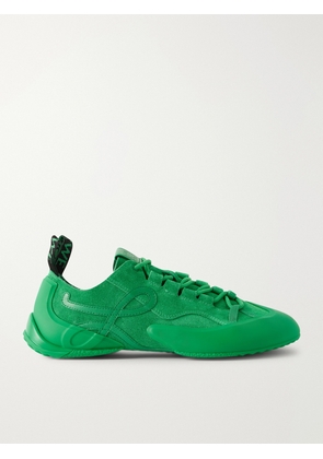 LOEWE - Grip Tpu And Leather-trimmed Suede Sneakers - Green - FR35,FR36,FR37,FR38,FR39,FR40,FR41