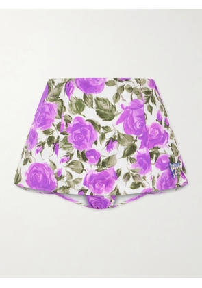 Chloé - Floral-print Bikini Briefs - White - FR 34,FR 36,FR 38,FR 40,FR 42,FR 44