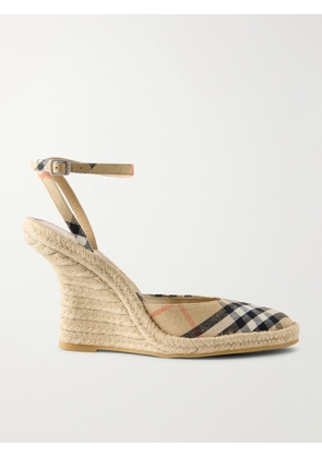 Burberry - Lf Mews 90 Espadrille Wedges - Neutrals - IT36,IT36.5,IT37,IT37.5,IT38,IT38.5,IT39,IT39.5,IT40,IT40.5,IT41