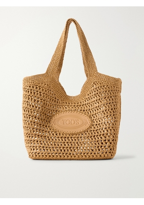 Tod's - Woven Straw Tote Bag - Brown - One size