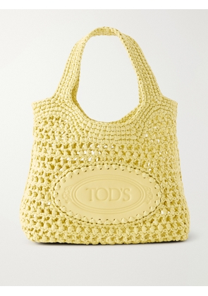 Tod's - Mini Ebl Woven Straw Bag - Yellow - One size
