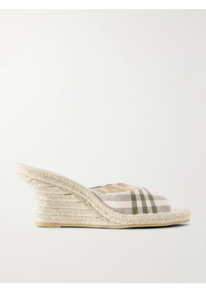 Burberry - Lf Mews Check Espadrille Mules - Pink - IT35,IT36,IT36.5,IT37,IT37.5,IT38,IT38.5,IT39,IT39.5,IT40,IT40.5,IT41