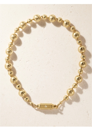 Marie Lichtenberg - Baby Locket Grain D'or 14-karat Gold Diamond Necklace - One size