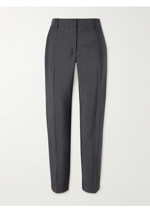 Versace - Formal Mohair And Wool-blend Straight-leg Pants - Gray - IT36,IT38,IT40,IT42,IT44