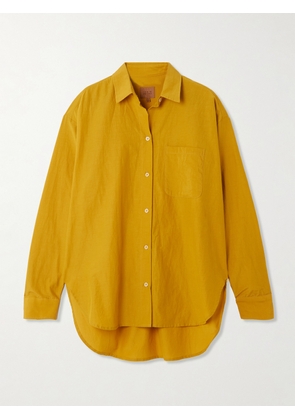 Jamie Haller - The Essential Cotton And Silk-blend Shirt - Yellow - x small,small,medium,large