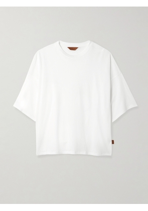 Jamie Haller - The Draped Tee Cotton And Modal-blend Jersey T-shirt - White - x small,small,medium,large