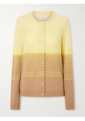 The Elder Statesman - Ruth Gradient Cashmer-knitted Cardigan - Brown - x small,small,medium,large